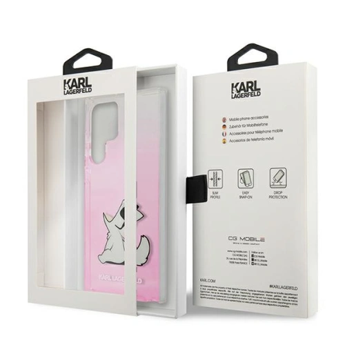 Kup Etui Karl Lagerfeld KLHCS22LCFNRCPI Samsung Galaxy S22 Ultra hardcase różowy/pink Choupette Eat - KLD836PNK - {ean13} - Sklep Home Screen