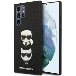 Kup Case Karl Lagerfeld KLHCS22LSAKICKCBK Samsung Galaxy S22 Ultra schwarz/black Saffiano Karl & Choupette Kopf - KLD837BLK - {ean13} - Sklep Home Screen