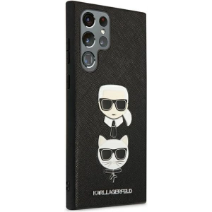 Kup Case Karl Lagerfeld KLHCS22LSAKICKCBK Samsung Galaxy S22 Ultra schwarz/black Saffiano Karl & Choupette Kopf - KLD837BLK - {ean13} - Sklep Home Screen