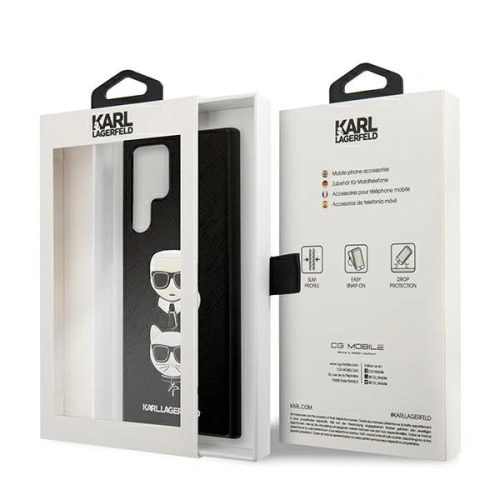 Kup Etui Karl Lagerfeld KLHCS22LSAKICKCBK Samsung Galaxy S22 Ultra černý/black Saffiano Karl & Choupette Head - KLD837BLK - {ean13} - Sklep Home Screen