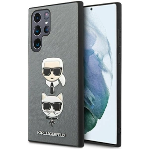 Kup Case Karl Lagerfeld KLHCS22LSAKICKCSL Samsung Galaxy S22 Ultra silber/silver Saffiano Karl & Choupette Kopf - KLD838SLV - {ean13} - Sklep Home Screen