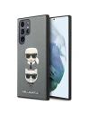 Karl Lagerfeld KLHCS22LSAKICKCSL Samsung Galaxy S22 Ultra silver Saffiano Karl & Choupette Head
