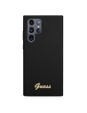 Buy Guess GUHCS22LLSLMGBK Samsung Galaxy S22 Ultra black hardcase Silicone Script Metal Logo - GUE1622BLK - {ean13} - Home Screen Store Europe