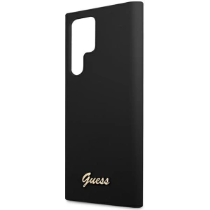 Kup Etui Guess GUHCS22LLSLMGBK Samsung Galaxy S22 Ultra negru/black hardcase Silicone Script Metal Logo - GUE1622BLK - {ean13} - Sklep Home Screen