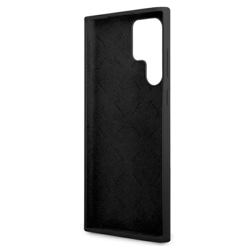 Buy Guess GUHCS22LLSLMGBK Samsung Galaxy S22 Ultra black hardcase Silicone Script Metal Logo - GUE1622BLK - {ean13} - Home Screen Store Europe