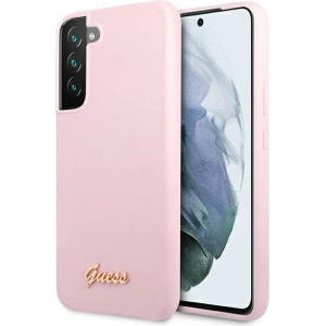 Etui Guess GUHCS22MLSLMGLA Samsung Galaxy S22+ Plus lawenda/lavender hardcase Silicone Script Metal Logo
