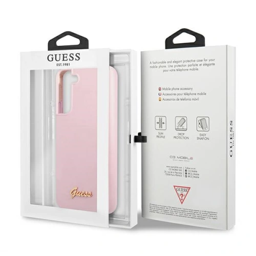 Kup Case Guess GUHCS22MLSLMGLA Samsung Galaxy S22+ Plus Lavendel/hardcase Silikon Script Metall-Logo - GUE1623LAV - {ean13} - Sklep Home Screen