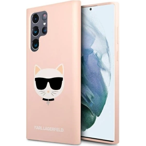 Kup Case Karl Lagerfeld KLHCS22LSLCHPI Samsung Galaxy S22 Ultra Hardcase rosa/pink Silikon Choupette Head - KLD839PNK - {ean13} - Sklep Home Screen