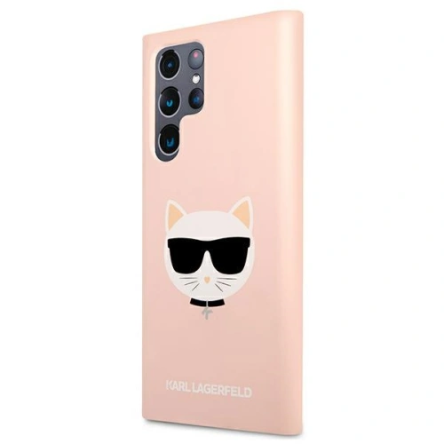 Kup Etui Karl Lagerfeld KLHCS22LSLCHPI Samsung Galaxy S22 Ultra hardcase růžový/pink Silicone Choupette Head - KLD839PNK - {ean13} - Sklep Home Screen