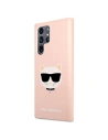 Kup Etui Karl Lagerfeld KLHCS22LSLCHPI Samsung Galaxy S22 Ultra hardcase růžový/pink Silicone Choupette Head - KLD839PNK - {ean13} - Sklep Home Screen