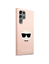 Kup Etui Karl Lagerfeld KLHCS22LSLCHPI Samsung Galaxy S22 Ultra hardcase růžový/pink Silicone Choupette Head - KLD839PNK - {ean13} - Sklep Home Screen