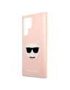 Kup Etui Karl Lagerfeld KLHCS22LSLCHPI Samsung Galaxy S22 Ultra hardcase růžový/pink Silicone Choupette Head - KLD839PNK - {ean13} - Sklep Home Screen