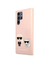 Kup Etui Karl Lagerfeld KLHCS22LSSKCI Samsung Galaxy S22 Ultra hardcase roz light/roz deschis Silicone Ikonik Karl & Choupette - KLD840PNK - {ean13} - Sklep Home Screen