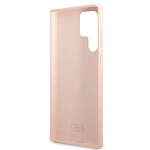Kup Case Karl Lagerfeld KLHCS22LSSKCI Samsung Galaxy S22 Ultra Hardcase hellrosa/light pink Silikon Ikonik Karl & Choupette - KLD840PNK - {ean13} - Sklep Home Screen