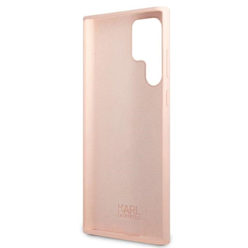 Kup Etui Karl Lagerfeld KLHCS22LSSKCI Samsung Galaxy S22 Ultra hardcase roz light/roz deschis Silicone Ikonik Karl & Choupette - KLD840PNK - {ean13} - Sklep Home Screen