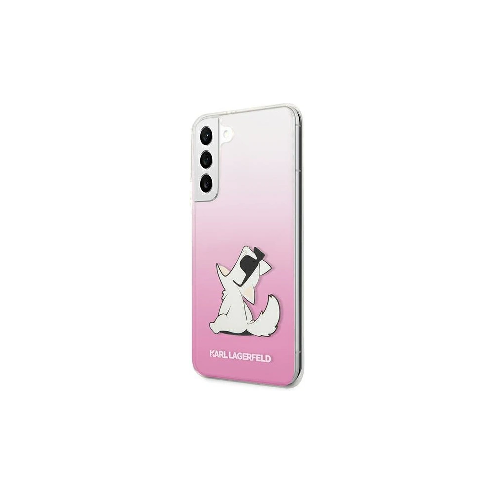 Etui Karl Lagerfeld KLHCS22MCFNRCPI Samsung Galaxy S22+ Plus hardcase różowy/pink Choupette Eat