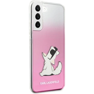 Karl Lagerfeld KLHCS22MCFNRCPI Samsung Galaxy S22+ Plus hardcase pink Choupette Eat