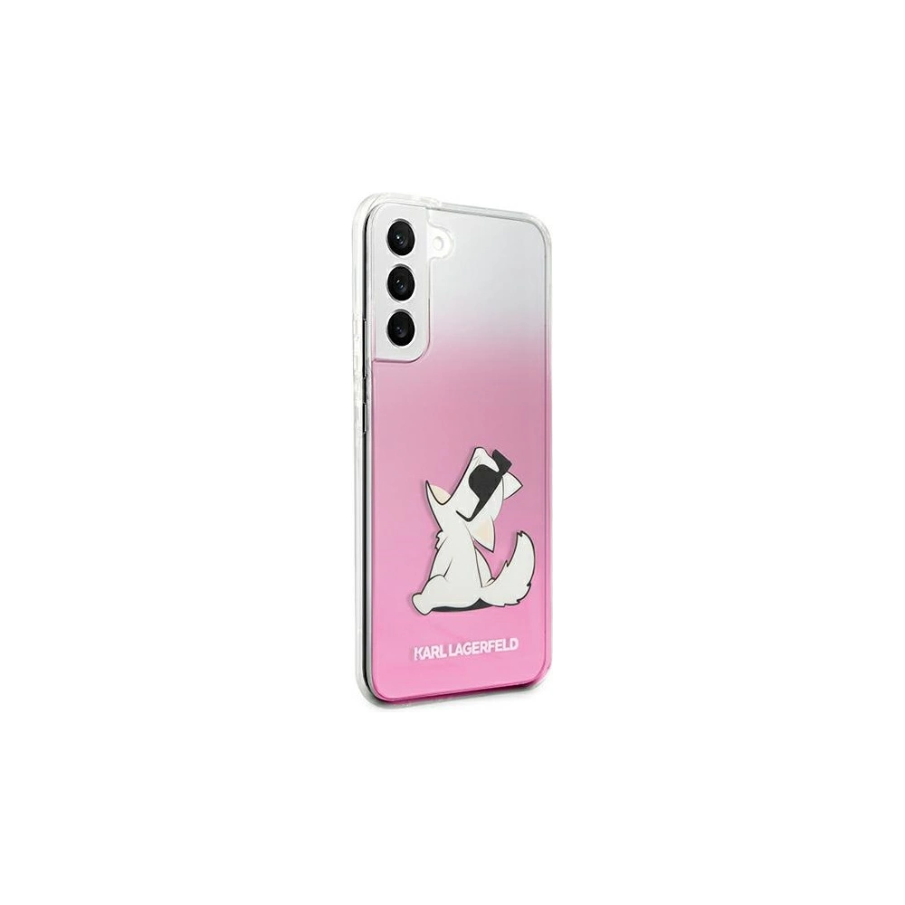 Etui Karl Lagerfeld KLHCS22MCFNRCPI Samsung Galaxy S22+ Plus hardcase różowy/pink Choupette Eat
