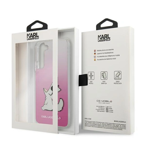 Kup Etui Karl Lagerfeld KLHCS22MCFNRCPI Samsung Galaxy S22+ Plus kemény tok rózsaszín/pink Choupette Eat - KLD842PNK - {ean13} - Sklep Home Screen