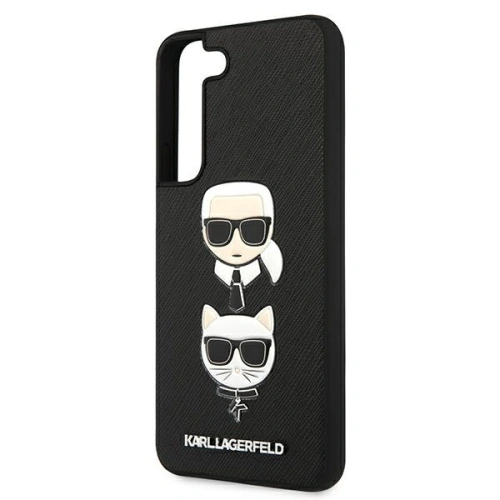 Kup Etui Karl Lagerfeld KLHCS22MSAKICKCBK Samsung Galaxy S22+ Plus negru/black Saffiano Karl & Choupette Head - KLD843BLK - {ean13} - Sklep Home Screen