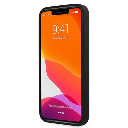 Buy Guess GUHMP13LLSLMGBK Apple iPhone 13 Pro black hardcase Silicone Script Gold Logo - GUE1624BLK - {ean13} - Home Screen Store Europe