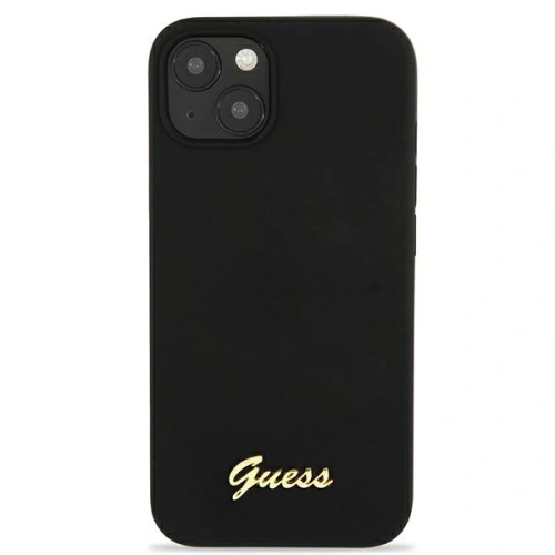 Kup Etui Guess GUHMP13MLSLMGBK Apple iPhone 13 černý/black hardcase Silicone Script Gold Logo - GUE1626BLK - {ean13} - Sklep Home Screen
