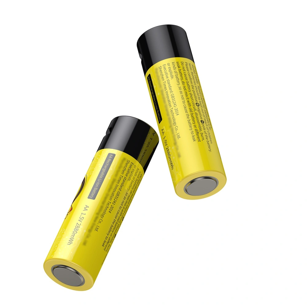 Akumulatory 4xAA  Baseus, 1920mAh, micro USB (czarno-żółte)