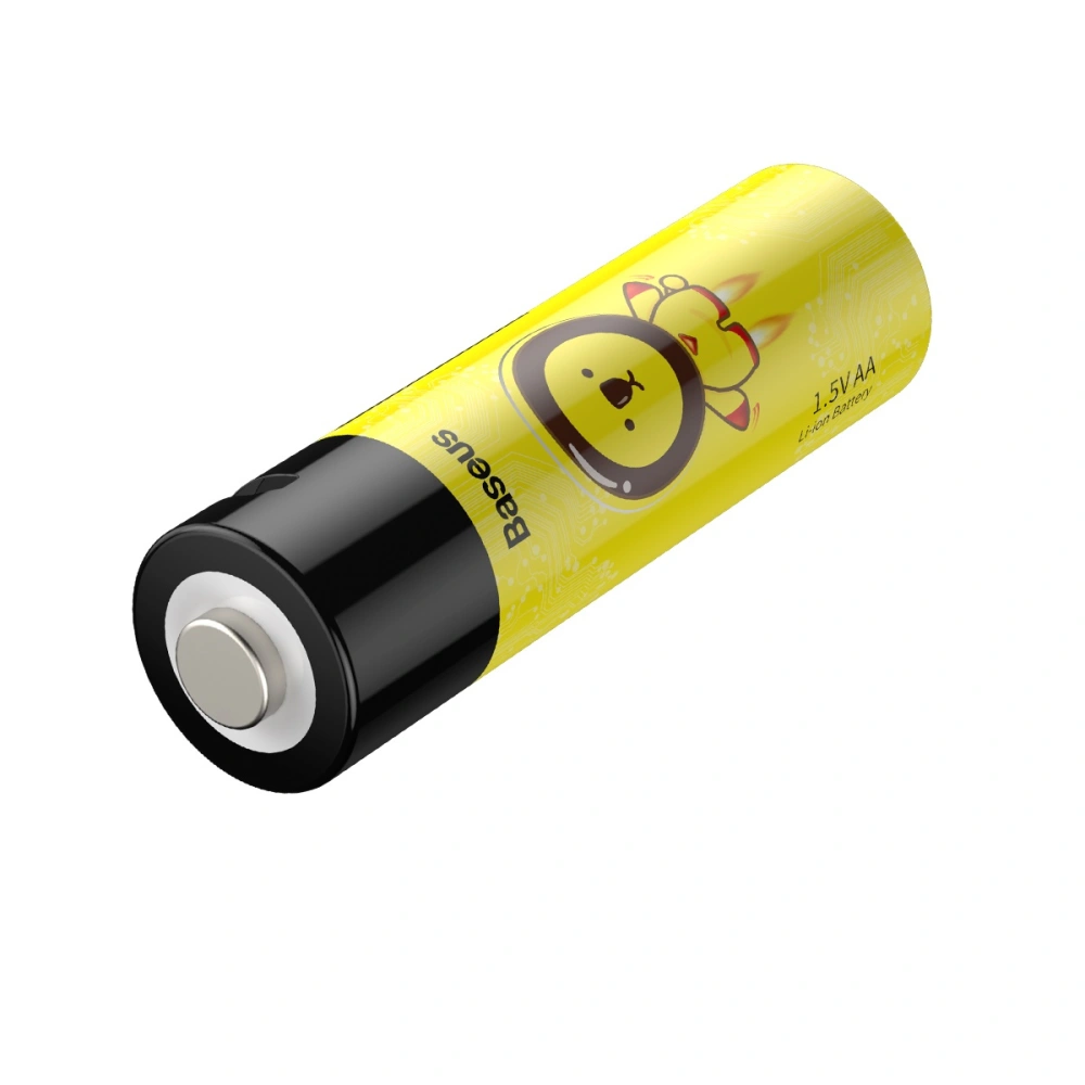 Akumulatory 4xAA  Baseus, 1920mAh, micro USB (czarno-żółte)