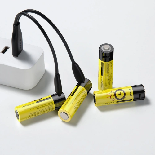 Buy Accumlators 4xAA Baseus, 1920mAh, micro USB (black-yellow) - BSU3118BLKYEL - {ean13} - Home Screen Store Europe