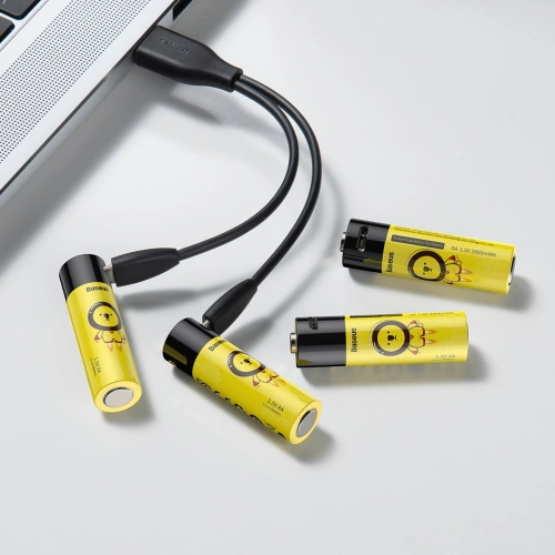 Kup Akumulatori 4xAA Baseus, 1920mAh, micro USB (negru-galben) - BSU3118BLKYEL - {ean13} - Sklep Home Screen