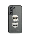 Kup Etui Karl Lagerfeld KLHCS22MSAKICKCSL Samsung Galaxy S22+ Plus srebrny/silver Saffiano Karl & Choupette Head - KLD844SLV - {ean13} - Sklep Home Screen
