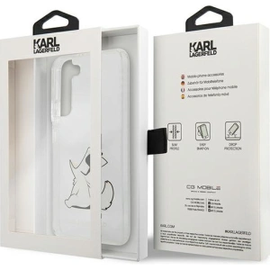 Kup Etui Karl Lagerfeld KLHCS22SCFNRC Samsung Galaxy S22 carcasă dură transparentă Choupette Eat - KLD846CL - {ean13} - Sklep Home Screen