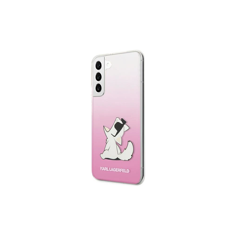 Etui Karl Lagerfeld KLHCS22SCFNRCPI Samsung Galaxy S22 hardcase różowy/pink Choupette Eat