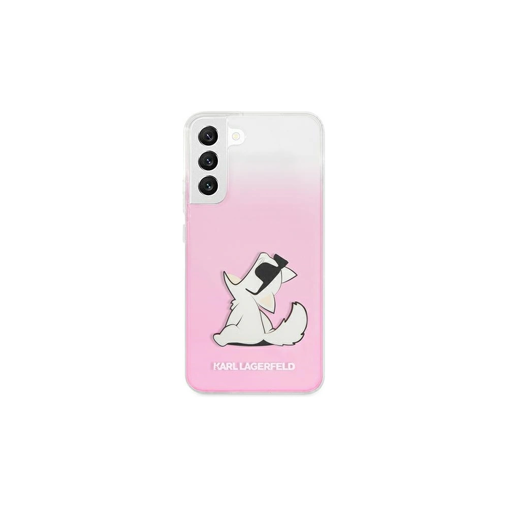 Etui Karl Lagerfeld KLHCS22SCFNRCPI Samsung Galaxy S22 hardcase różowy/pink Choupette Eat