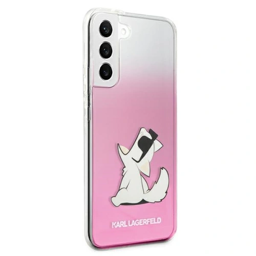 Kup Etui Karl Lagerfeld KLHCS22SCFNRCPI Samsung Galaxy S22 hardcase roz/pink Choupette Eat - KLD847PNK - {ean13} - Sklep Home Screen