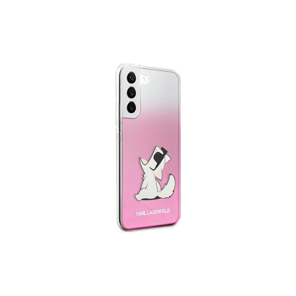 Etui Karl Lagerfeld KLHCS22SCFNRCPI Samsung Galaxy S22 hardcase różowy/pink Choupette Eat