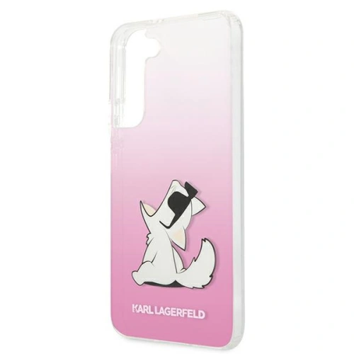 Kup Case Karl Lagerfeld KLHCS22SCFNRCPI Samsung Galaxy S22 Hardcase rosa/pink Choupette Eat - KLD847PNK - {ean13} - Sklep Home Screen