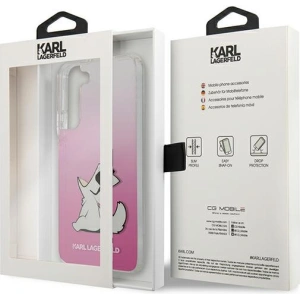 Kup Case Karl Lagerfeld KLHCS22SCFNRCPI Samsung Galaxy S22 Hardcase rosa/pink Choupette Eat - KLD847PNK - {ean13} - Sklep Home Screen