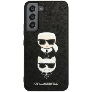 Kup Etui Karl Lagerfeld KLHCS22SSAKICKCBK Samsung Galaxy S22 negru/black Saffiano Karl & Choupette Head - KLD848BLK - {ean13} - Sklep Home Screen