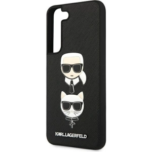 Kup Etui Karl Lagerfeld KLHCS22SSAKICKCBK Samsung Galaxy S22 negru/black Saffiano Karl & Choupette Head - KLD848BLK - {ean13} - Sklep Home Screen