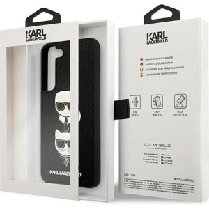 Kup Etui Karl Lagerfeld KLHCS22SSAKICKCBK Samsung Galaxy S22 negru/black Saffiano Karl & Choupette Head - KLD848BLK - {ean13} - Sklep Home Screen