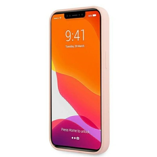 Kup Etui Guess GUHMP13MLSLMGLP Apple iPhone 13 roz cu lumina/roz deschis hardcase Silicon Script Logo Aur Magsafe - GUE1627PNK - {ean13} - Sklep Home Screen