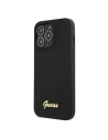 Buy Guess GUHMP13XLSLMGBK Apple iPhone 13 Pro Max czarny hardcase Silicone Script Gold Logo - GUE1628BLK - {ean13} - Home Screen Store Europe