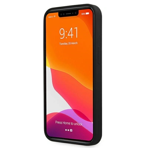 Kup Case Guess GUHMP13XLSLMGBK Apple iPhone 13 Pro Max schwarz/czarny hardcase Silikon Script Gold Logo - GUE1628BLK - {ean13} - Sklep Home Screen