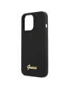Buy Guess GUHMP13XLSLMGBK Apple iPhone 13 Pro Max czarny hardcase Silicone Script Gold Logo - GUE1628BLK - {ean13} - Home Screen Store Europe
