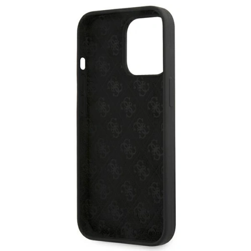 Buy Guess GUHMP13XLSLMGBK Apple iPhone 13 Pro Max czarny hardcase Silicone Script Gold Logo - GUE1628BLK - {ean13} - Home Screen Store Europe