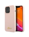 Kup Case Guess GUHMP13XLSLMGLP Apple iPhone 13 Pro Max hellrosa/light pink Hardcase Silikon Script Gold Logo Magsafe - GUE1629PNK - {ean13} - Sklep Home Screen