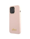 Kup Case Guess GUHMP13XLSLMGLP Apple iPhone 13 Pro Max hellrosa/light pink Hardcase Silikon Script Gold Logo Magsafe - GUE1629PNK - {ean13} - Sklep Home Screen