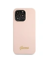 Kup Etui Guess GUHMP13XLSLMGLP Apple iPhone 13 Pro Max jasnoróżowy/light pink hardcase Silicone Script Gold Logo Magsafe - GUE1629PNK - {ean13} - Sklep Home Screen