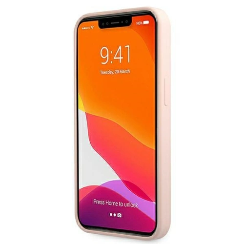 Kup Etui Guess GUHMP13XLSLMGLP Apple iPhone 13 Pro Max jasnoróżowy/light pink hardcase Silicone Script Gold Logo Magsafe - GUE1629PNK - {ean13} - Sklep Home Screen